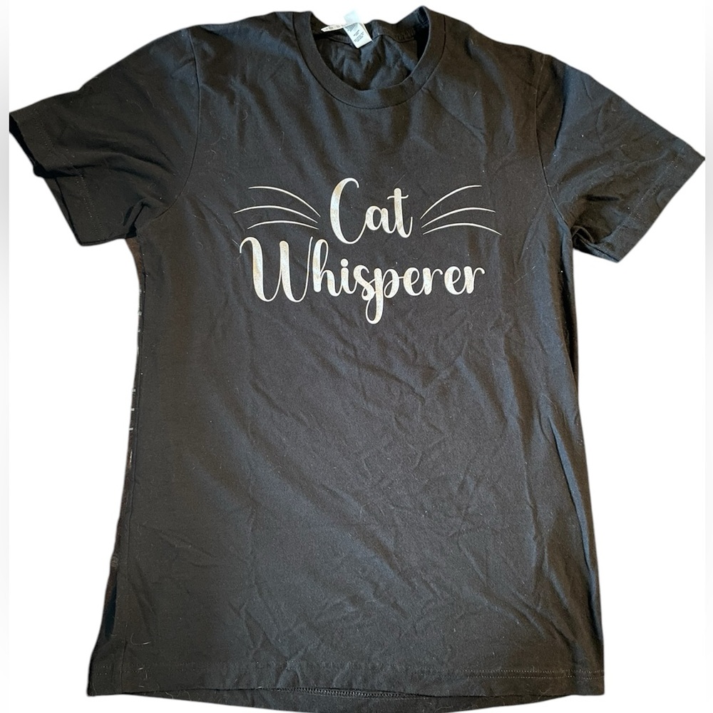 Medium tshirt black with white letters